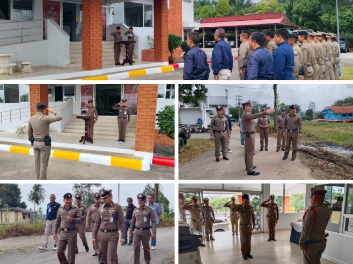 ผู้บังคับการตำรวจภูธรจังหวัดชุมพรได้มาตรวจเยี่ยม สภ.บ้านวิสัยเหนือ